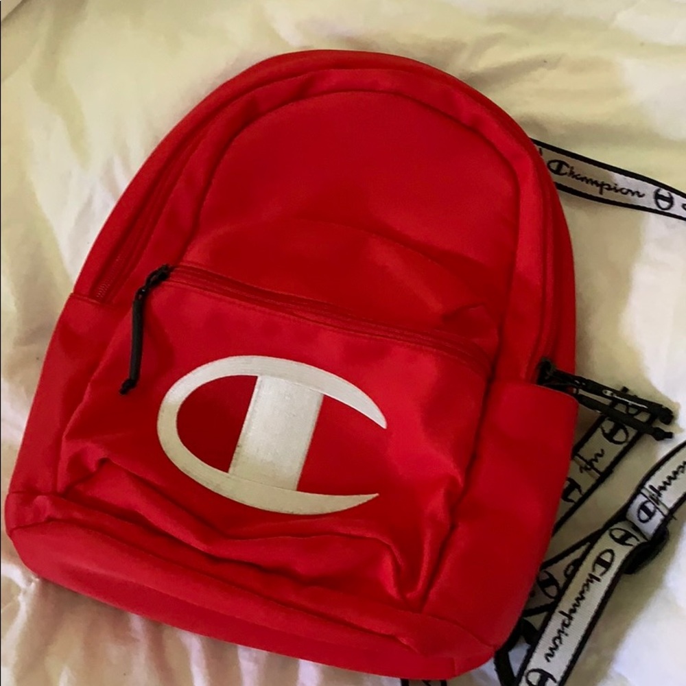 Red champion backpack